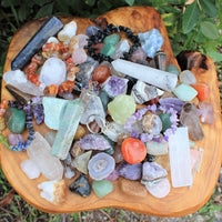 Crystal Confetti Scoop: Crystal Mix, Gemstones - Tumbled & Rough Stones, Gifts!