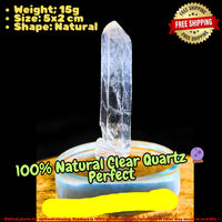 Clear Quartz Carved Dragon 15g Reiki Energy Crystal for Power & Protection