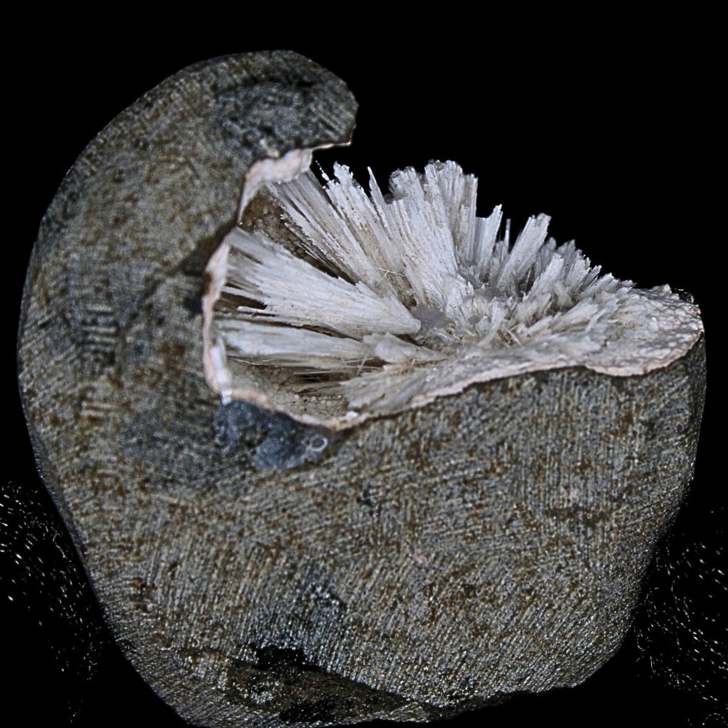 76g Scolecite Geode Natural Needle Crystal Cluster Mineral India