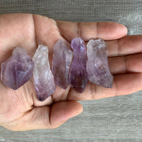 AAA++ Brazilian Rough Amethyst Natural Point 1-2in Wholesale Bulk Lot