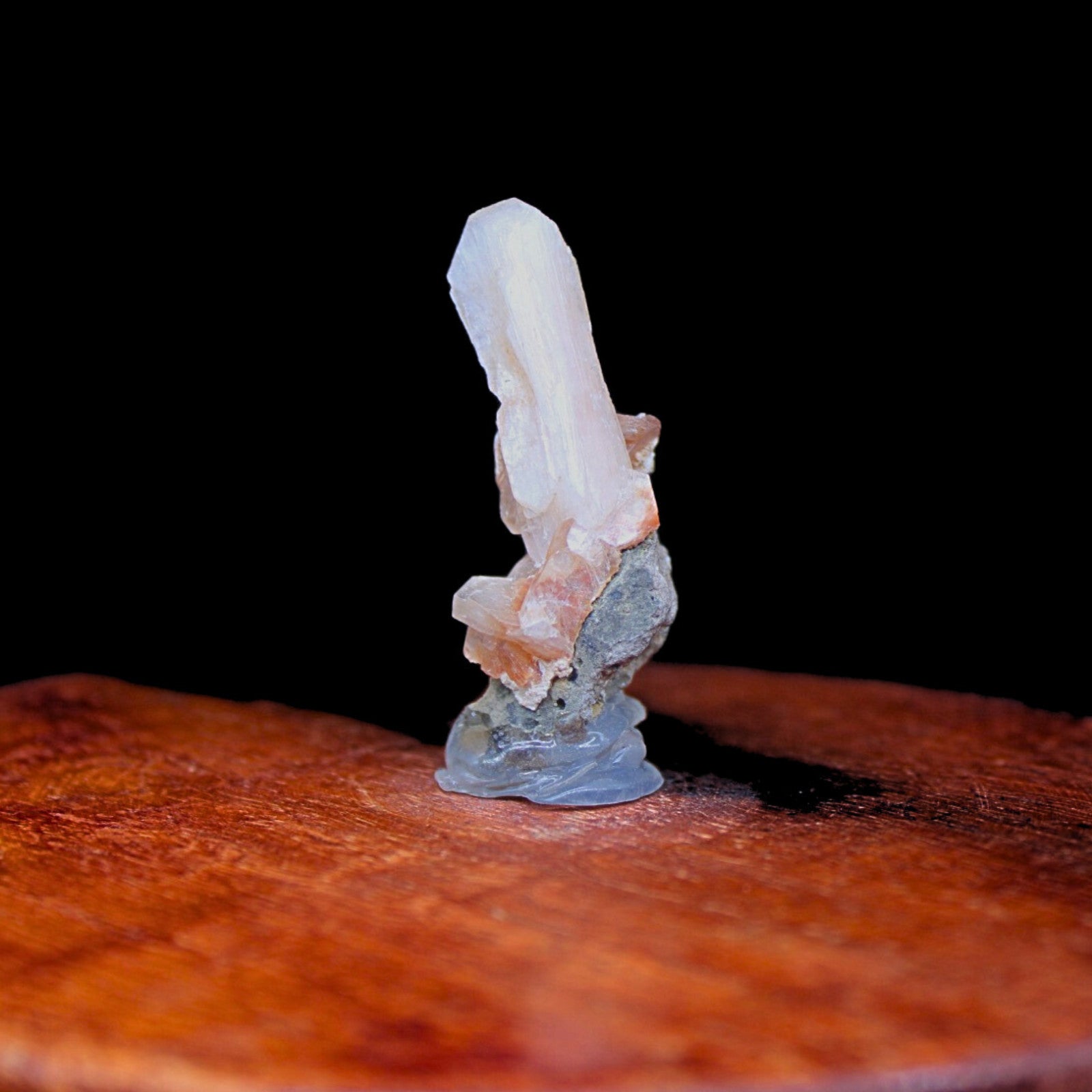 Natural Orange Stilbite Mineral 6g 5x2cm | Rare Healing Crystal from India