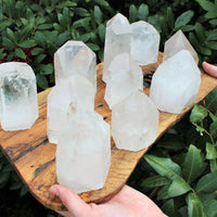 ✨ Natural Clear Quartz Point with Cut Base | Premium 'A' Grade | Zeenat Studio
