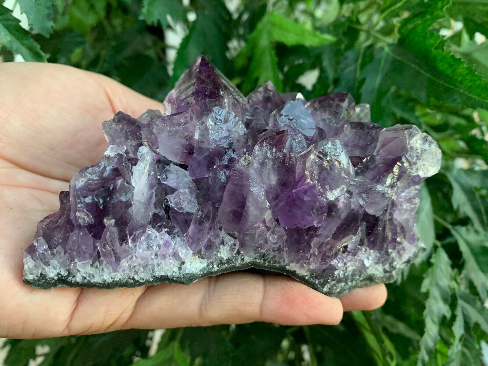Deep Purple Amethyst Cluster From Uruguayan, Amethyst Geode, Raw Amethyst
