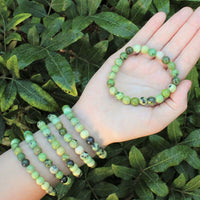8 mm Bead Gemstone Bracelets: BUY 3 GET 1 FREE! (Stretch Crystal Bead Bracelets)