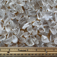 0.75" - 1.5" Small Rough Clear Quartz Point, Raw Healing Crystals, Wholesale Lot