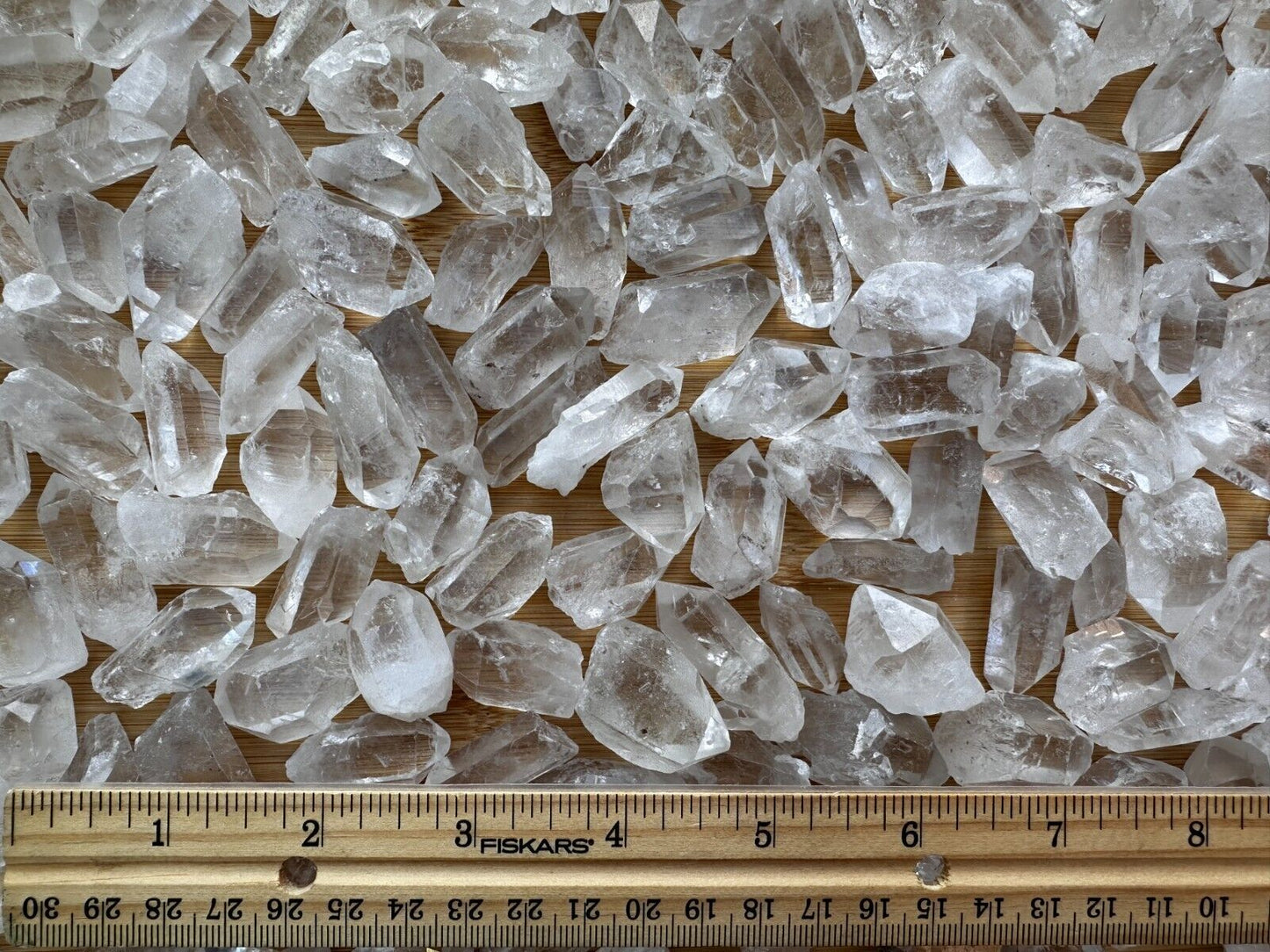 0.75" - 1.5" Small Rough Clear Quartz Point, Raw Healing Crystals, Wholesale Lot