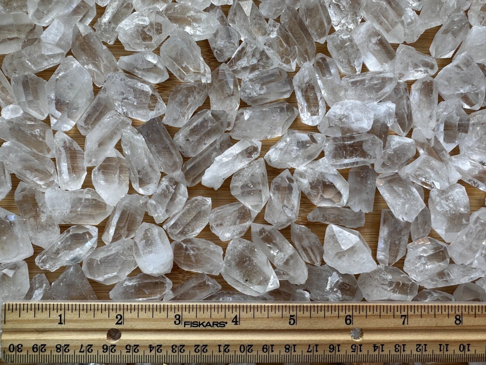 0.75" - 1.5" Small Rough Clear Quartz Point, Raw Healing Crystals, Wholesale Lot