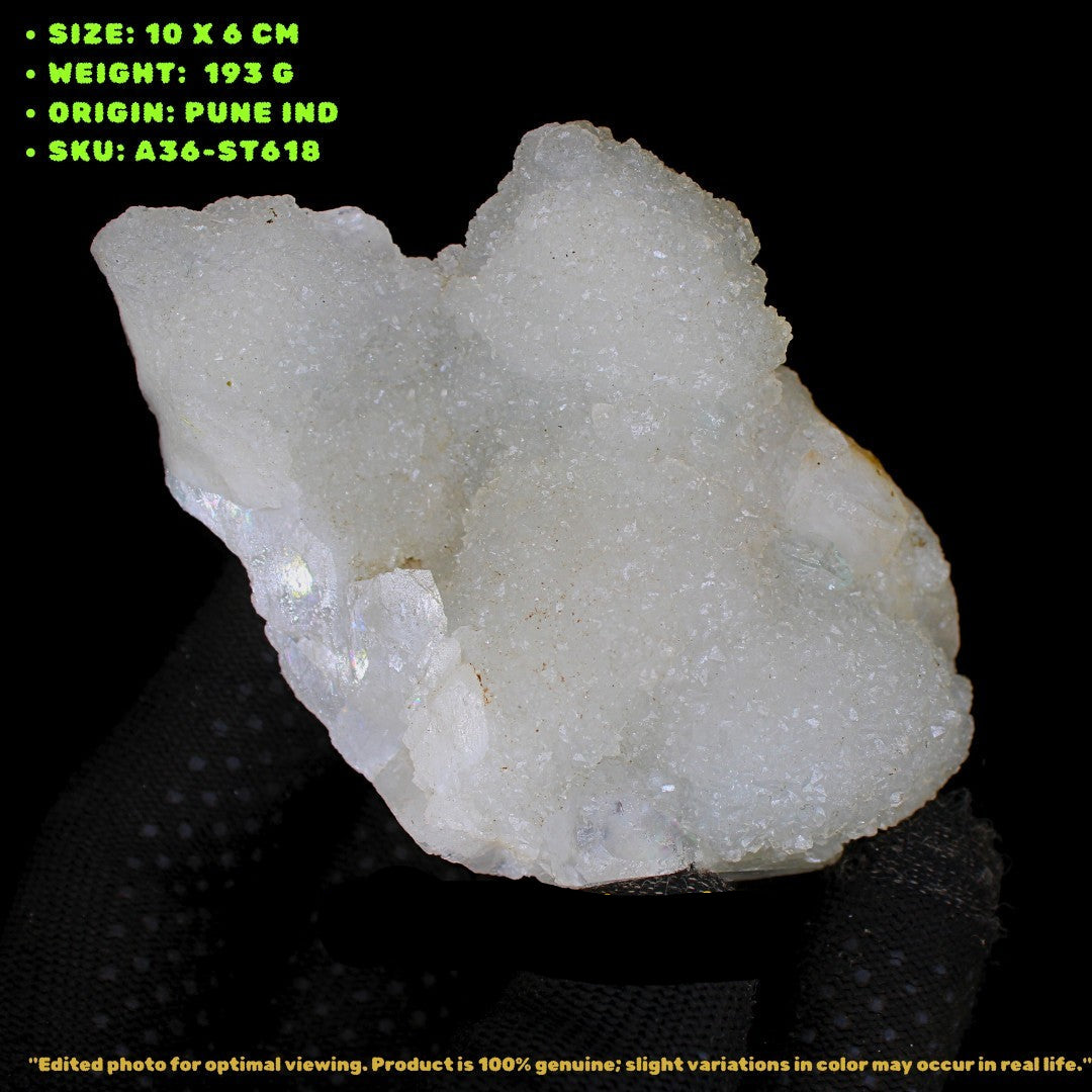 Natural Apophyllite Healing Cluster Stone 193g | 10x6 cm | Raw Crystal for Reiki