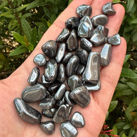 Grade A++ Hematite Semi Tumbled Gemstone Large Chips 8-20 mm, Wholesale Bulk Lot