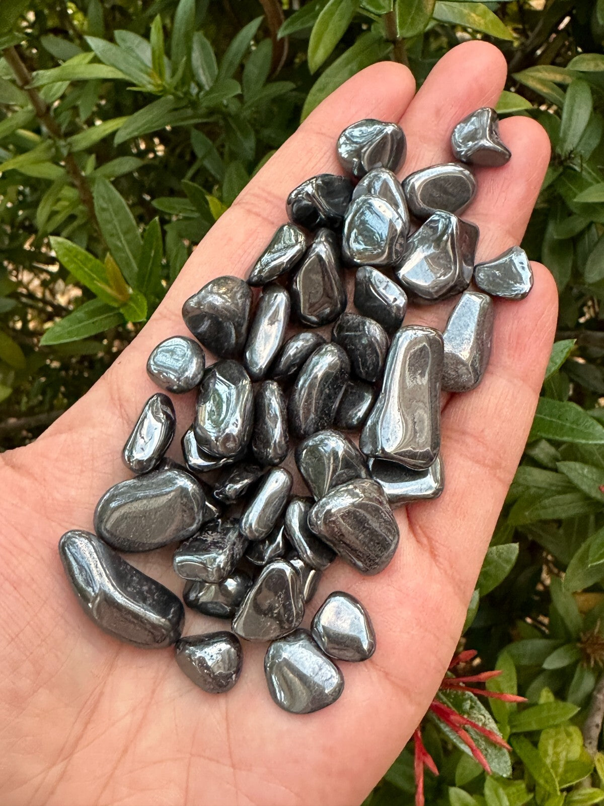 Grade A++ Hematite Semi Tumbled Gemstone Large Chips 8-20 mm, Wholesale Bulk Lot