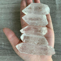 1/2 Lb Quartz Crystal Point Collection, 1.5" - 3.5" Natural Clear Quartz Points