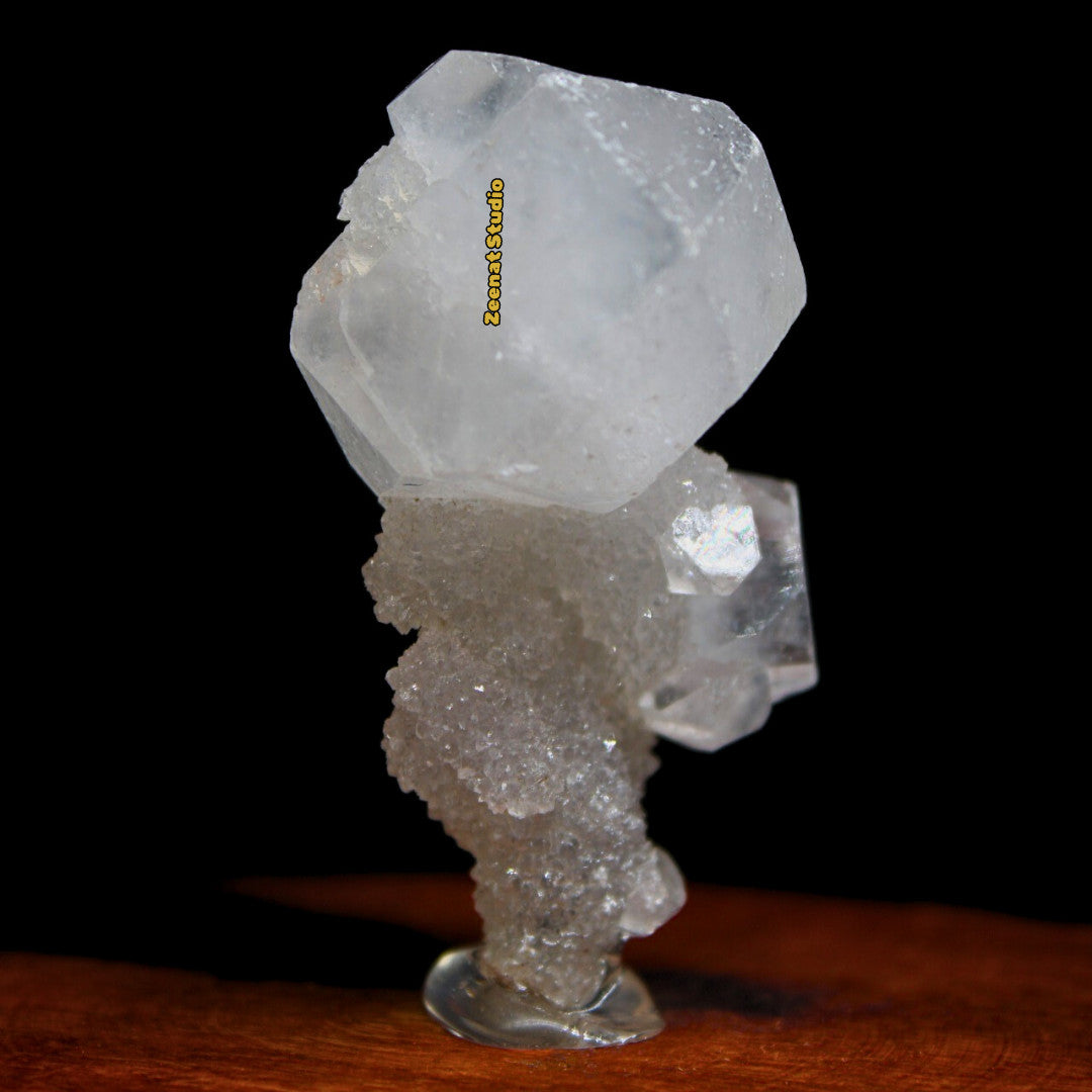 Unusual Apophyllite Crystal Cluster 6cm 180g Shiny Luster Tower Mineral Specimen