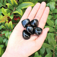 1/4 lb Bulk Lot: Black Obsidian Tumbled Stone (Crystal Healing Reiki) 4 oz