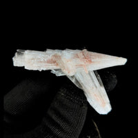 Rare 20g Scolecite Spray Crystal Zeolite Mineral Specimen from India 7x4 cm