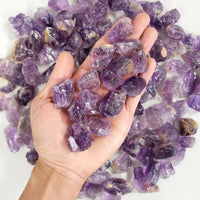 Raw Amethyst Crystal Chunks 1" to 2" - Bulk Amethyst Stones from Brazil