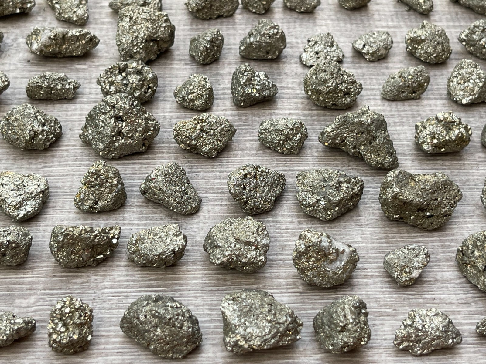Grade A++ Small Rough Pyrite Stone, 0.5-1" Raw Pyrite Stone, Wholesale Bulk Lot