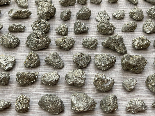 Grade A++ Small Rough Pyrite Stone, 0.5-1" Raw Pyrite Stone, Wholesale Bulk Lot