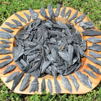 1 lb Black Kyanite Blades Fans: Natural Premium Quality Wholesale Bulk Lot 16 oz