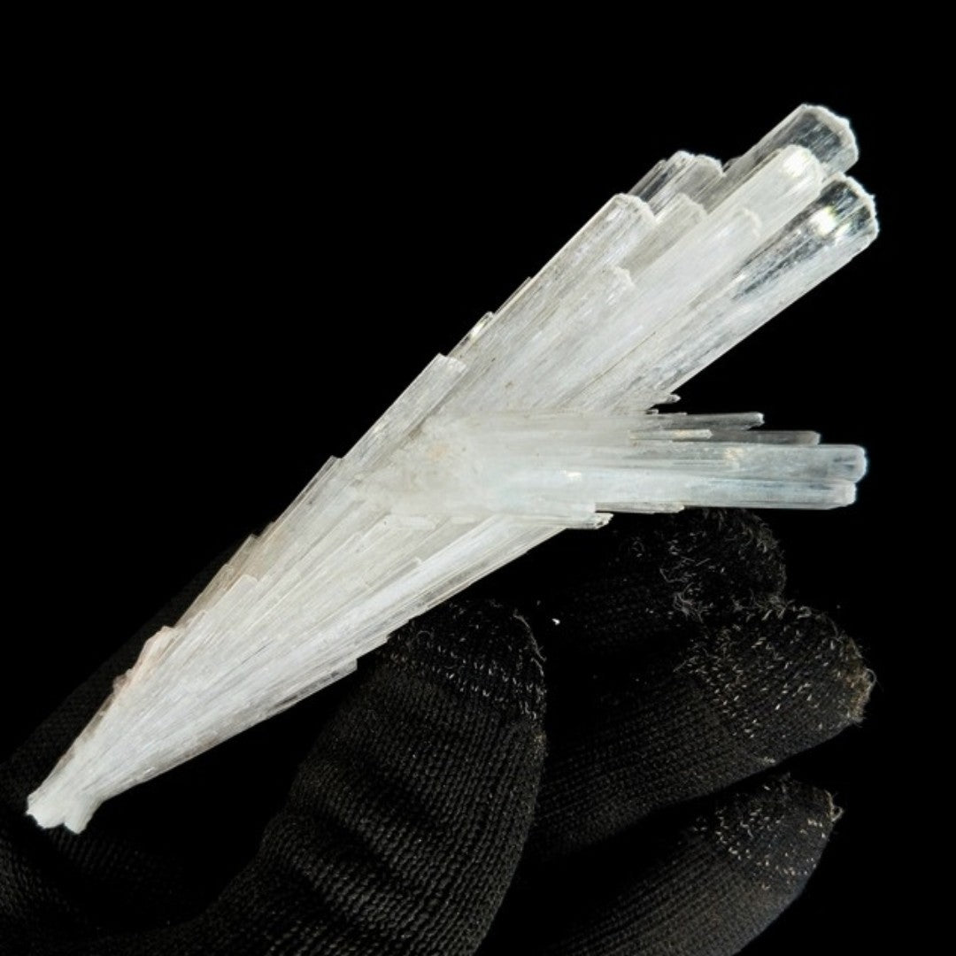 Natural Scolecite Spray 35g Rare Zeolite Crystal Specimen from India