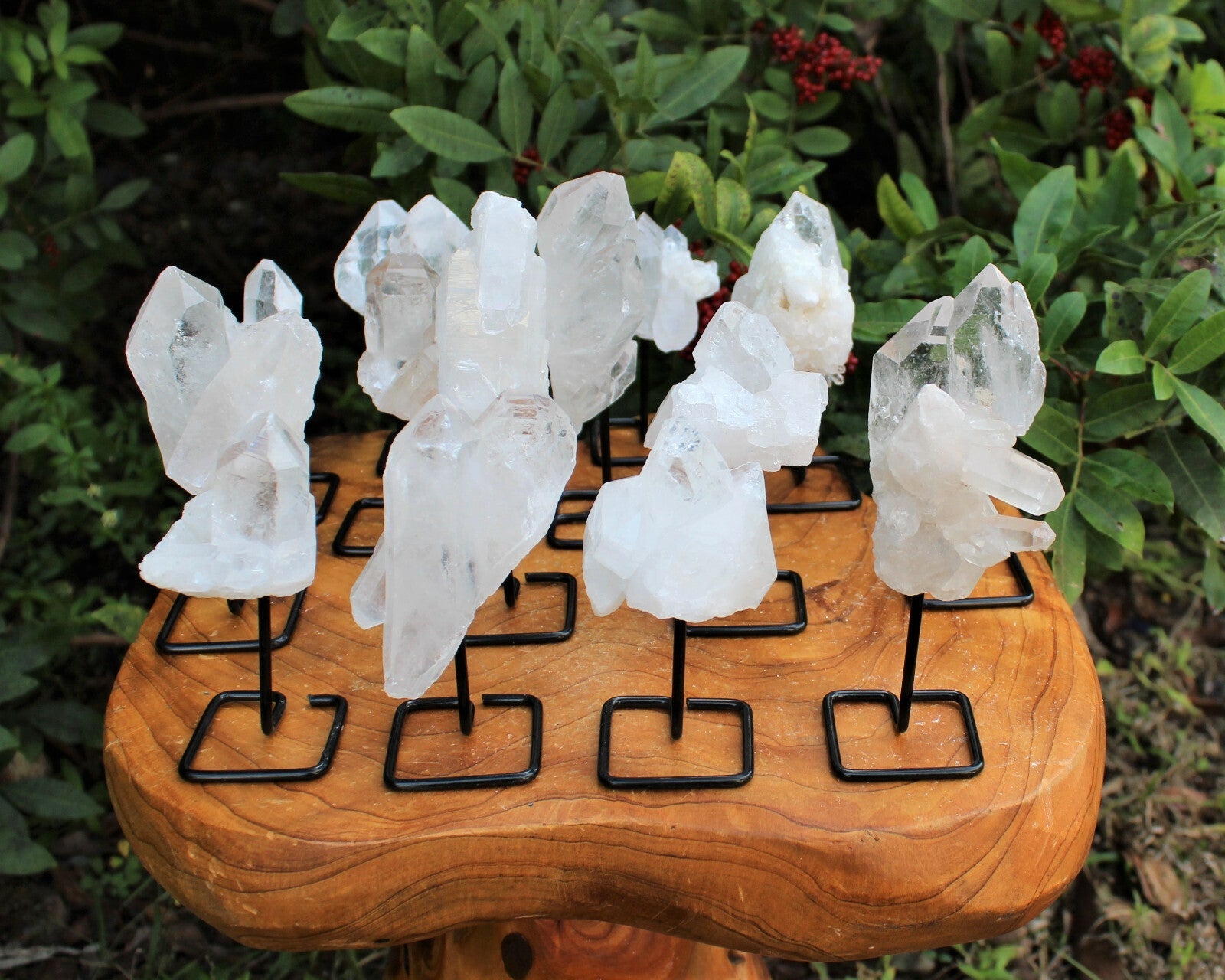 Clear Quartz Cluster Natural Crystal Décor Premium Raw Quartz from india