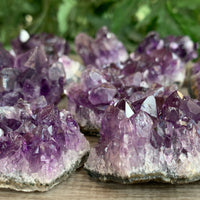Raw Amethyst Cluster Druzy Collection Box:6-8 oz, 7 - 10 Pieces Natural Amethyst