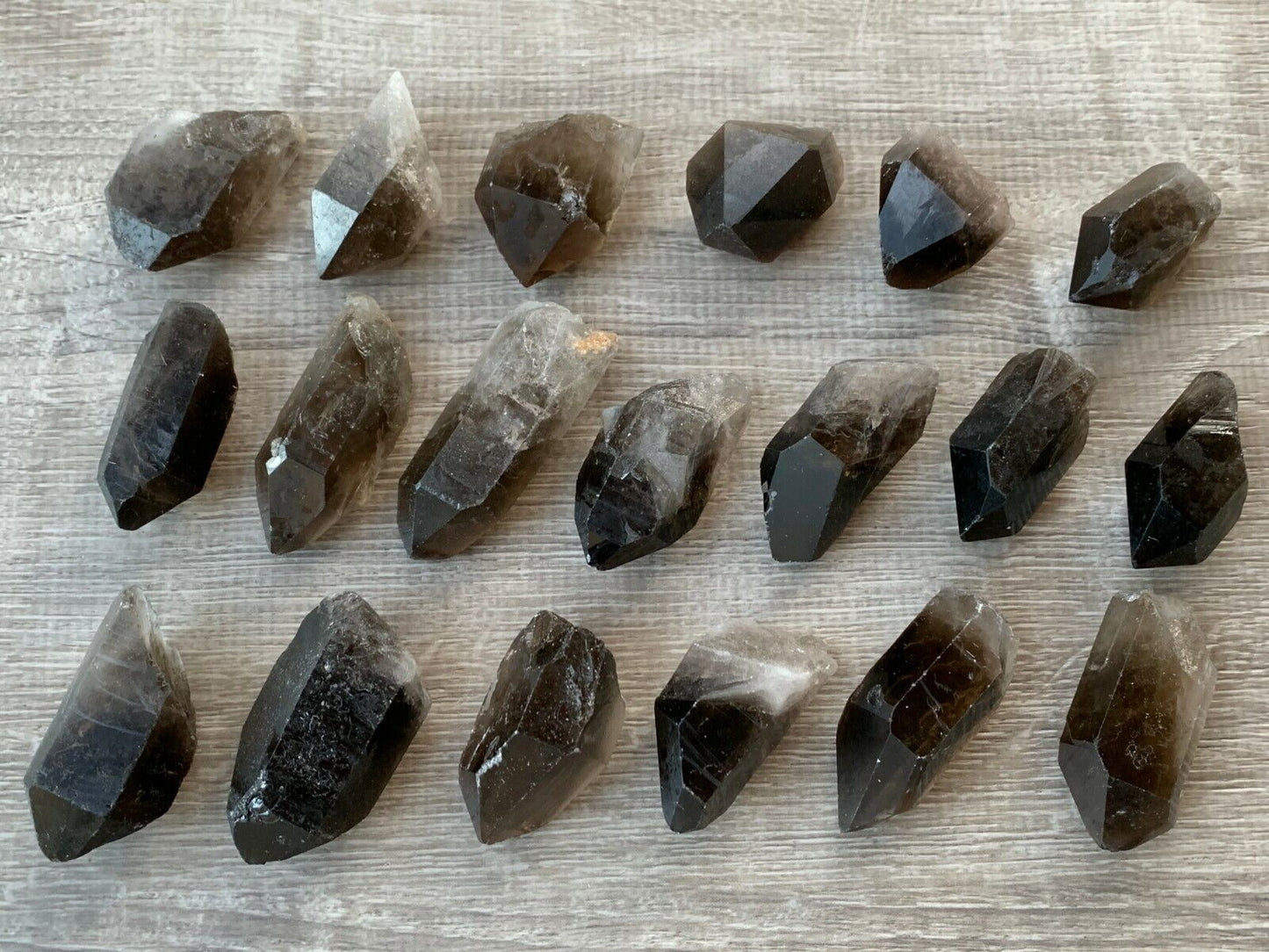 Natural Smoky Quartz Crystal Points, Raw Smoky Quartz Point, Wholesale Bulk Lot