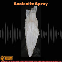 Natural Scolecite Mineral Cluster 80g White Zeolite Crystal India