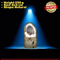 Rare Blue Chalcedony on Geode Matrix 230g Natural Mineral Specimen India