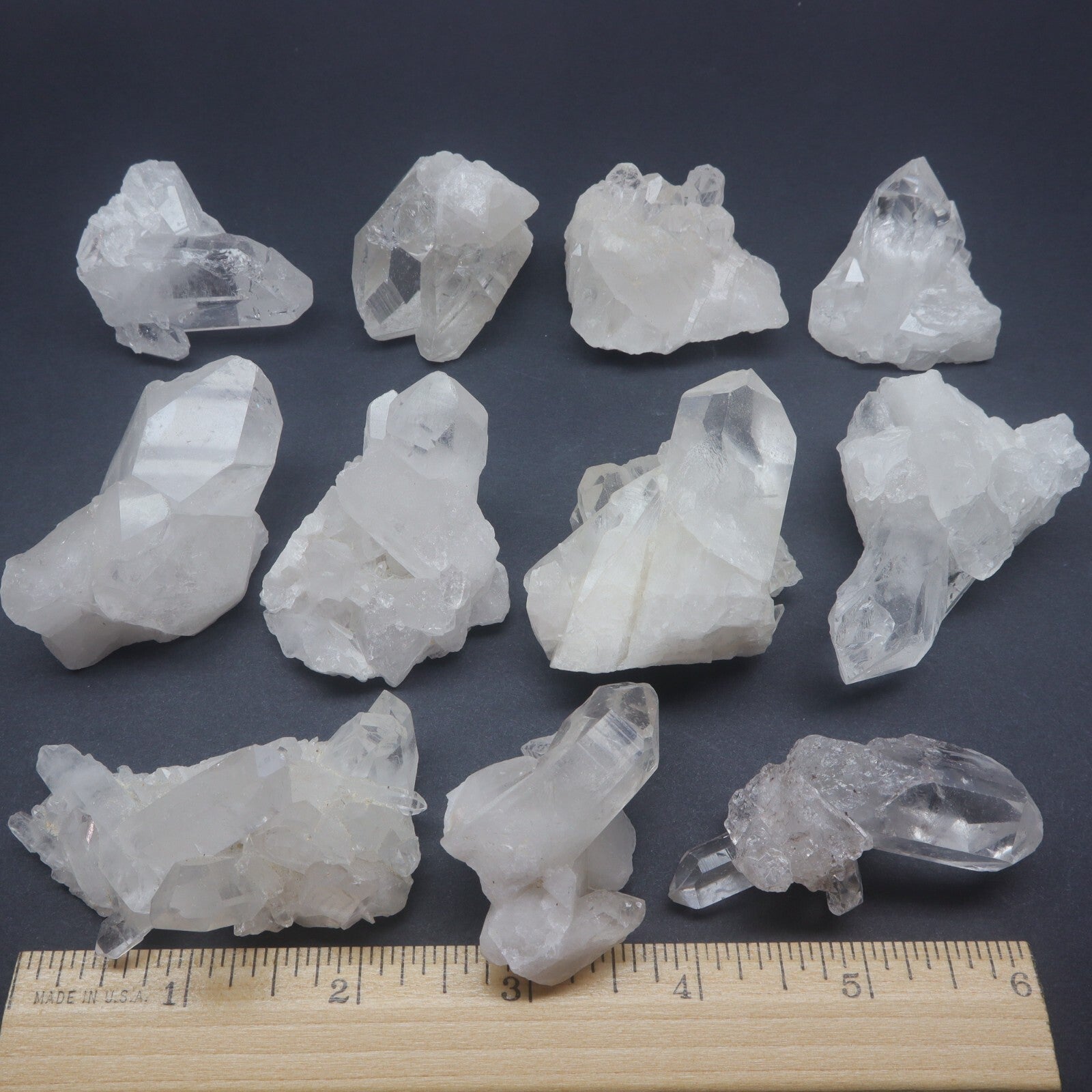 1 Lb Natural Clear Quartz Crystal Cluster Crystal Points Mineral Specimens