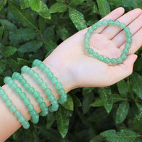 8 mm Bead Gemstone Bracelets: BUY 3 GET 1 FREE! (Stretch Crystal Bead Bracelets)