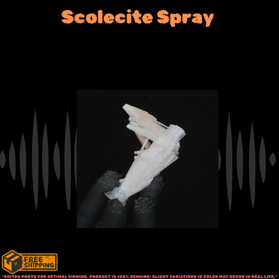 Scolecite Crystal Cluster 45g Healing Meditation Peace Stone India