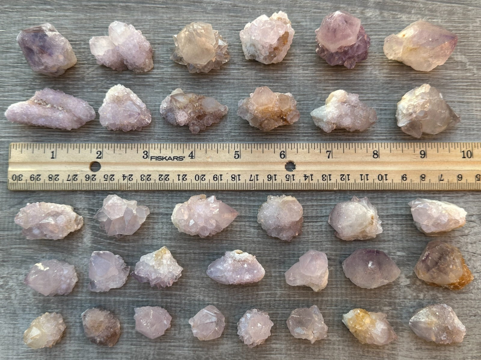 Spirit Quartz Clusters Crystal Collection Box: 6 - 7 oz Box Lot, 11 - 14 Pieces