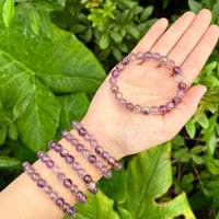 8 mm Bead Gemstone Bracelets: BUY 3 GET 1 FREE! (Stretch Crystal Bead Bracelets)