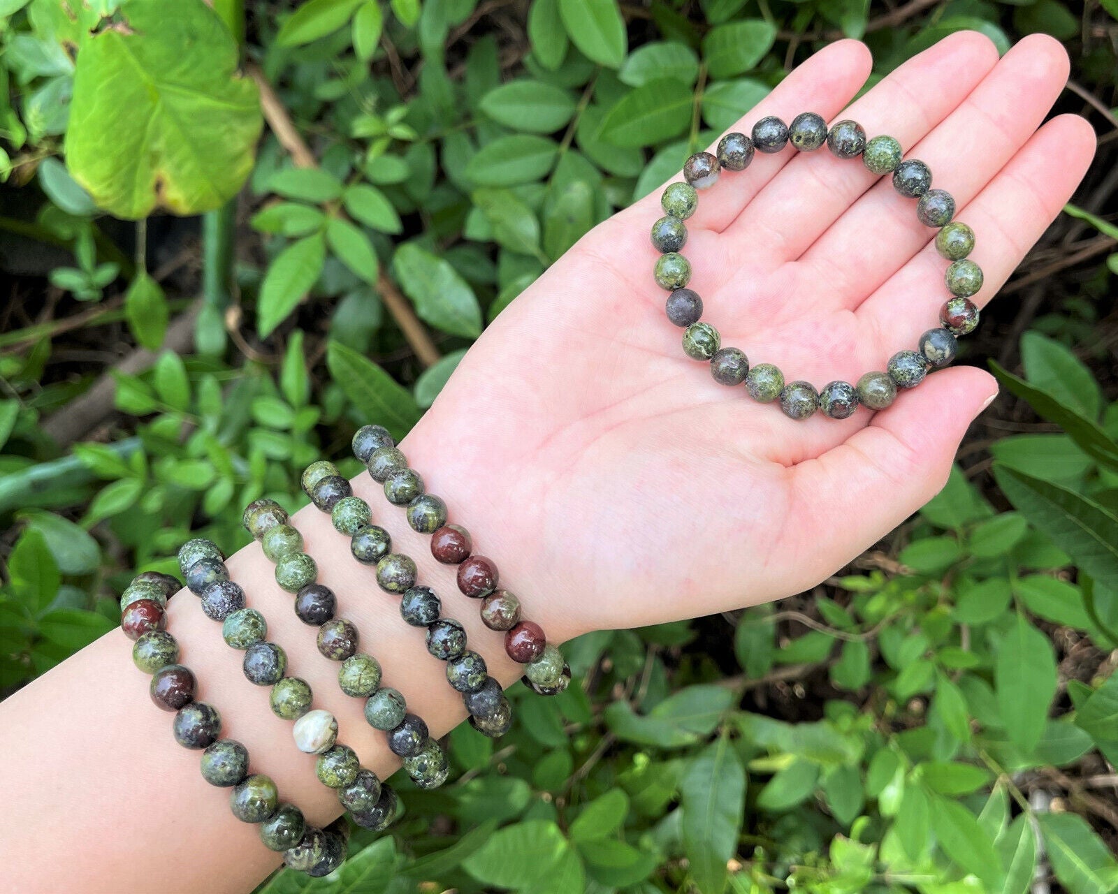 8 mm Bead Gemstone Bracelets: BUY 3 GET 1 FREE! (Stretch Crystal Bead Bracelets)