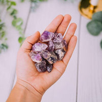 Raw Amethyst Crystal Chunks - Bulk Natural Amethyst Rough Stones from Brazil