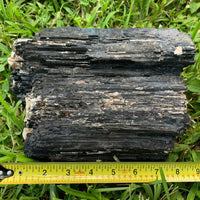 Extra Large Black Tourmaline Chunk / Rod / Log, Natural Rough Black Tourmaline