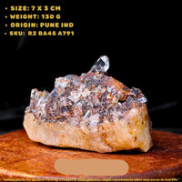 Phantom Quartz Crystal 130g 7x3 cm Natural Healing Cluster Raw Stone India