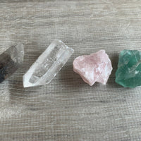 Premium Crystals & Healing Stones Set for New Beginnings, Meditation, Protection