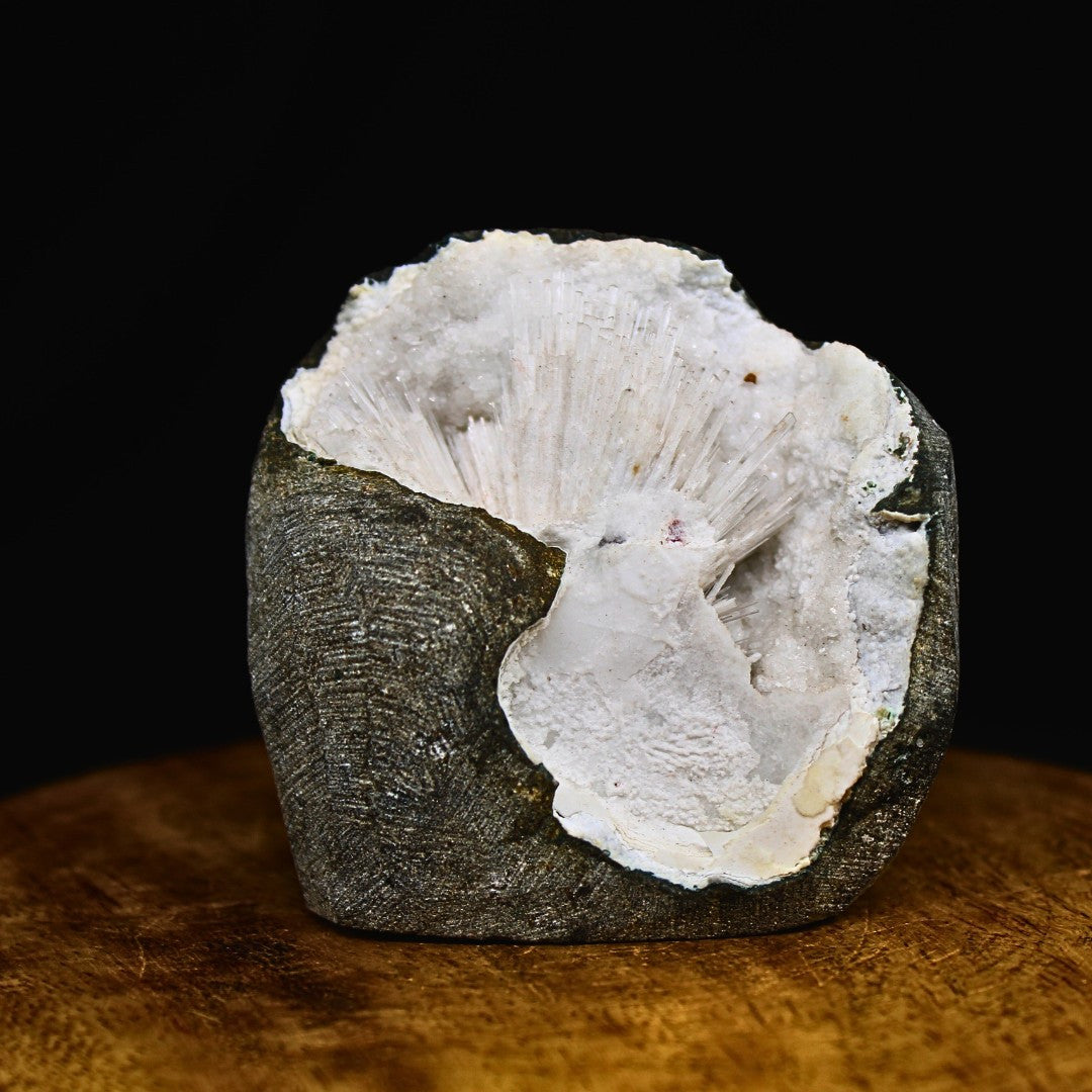 Stunning 120g Scolecite Spray Geode Rare Zeolite Mineral Specimen India