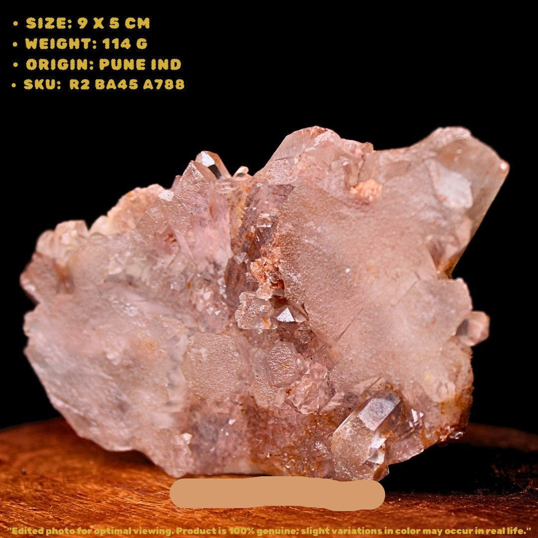 Phantom Quartz Crystal 114g 9x5 cm Natural Raw Cluster Healing Stone India