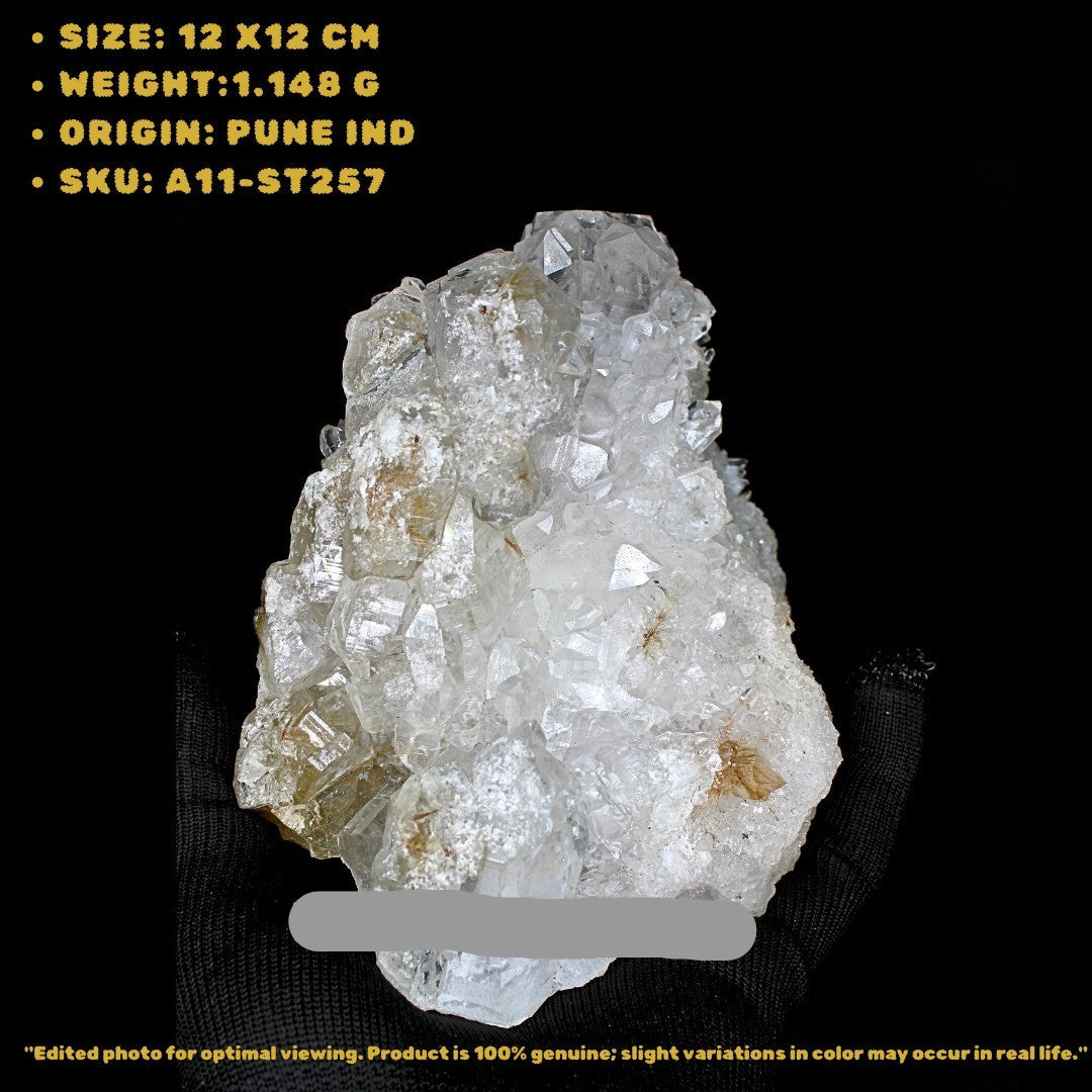 Clear Quartz Cluster 1.15kg | Reiki Healing Crystal | Crown Chakra Stone