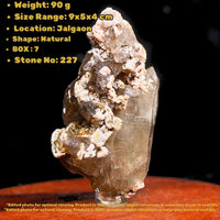 Smokey Quartz with Hematite Cluster 90g Rare Mineral Specimen 9x5x5 cm