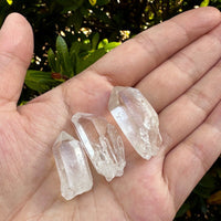 0.75" - 1.5" Small Rough Clear Quartz Point, Raw Healing Crystals, Wholesale Lot