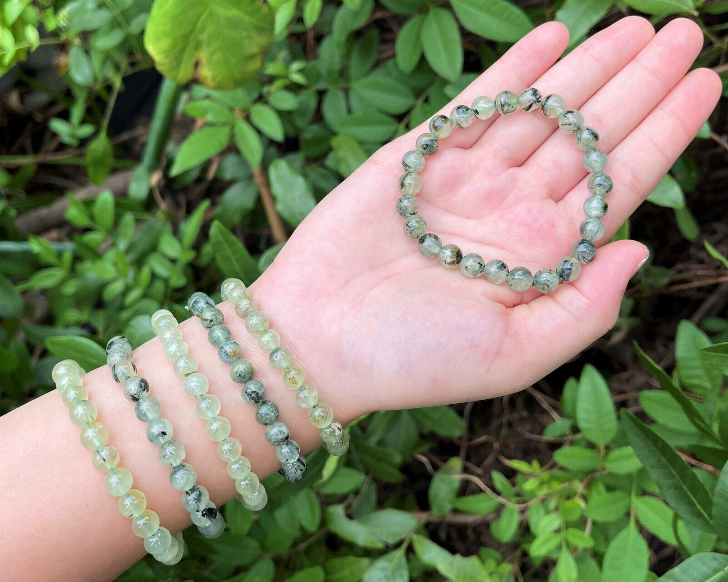 8 mm Bead Gemstone Bracelets: BUY 3 GET 1 FREE! (Stretch Crystal Bead Bracelets)