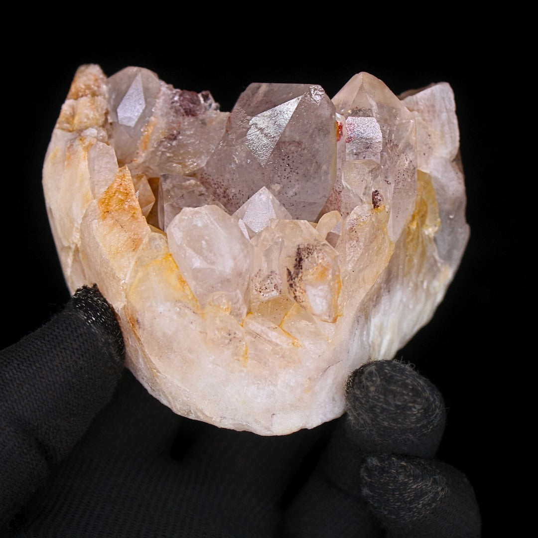 Phantom Quartz Cluster 416g 8x6cm Rare Mineral Crystal for Display Shelf