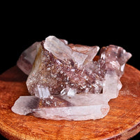 Natural Phantom Quartz Cluster 230g Healing Crystal Stone India 9x8 cm