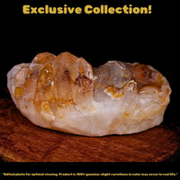 Phantom Quartz Healing Crystal 224g 9x5 cm – Rare Natural Cluster from India