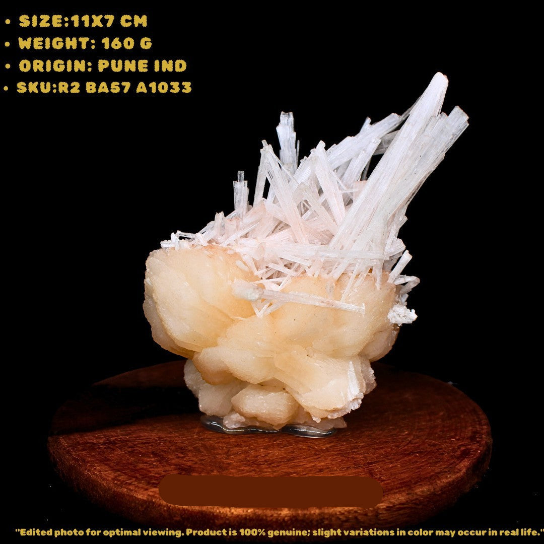 Scolecite with Stilbite Cluster Healing Stone 160g | 11x7 cm | Natural Crystal