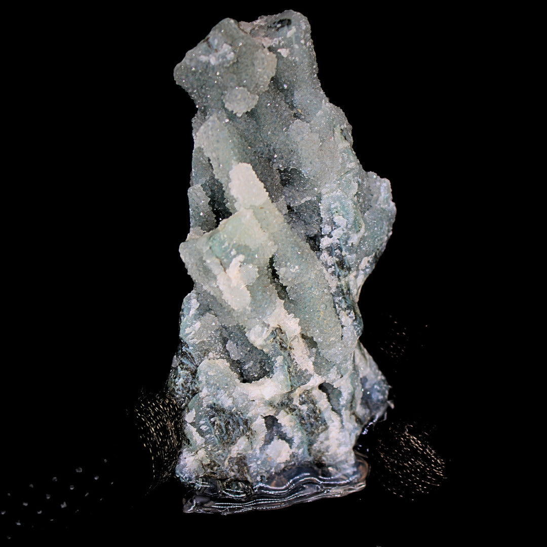 Rare Coral Chalcedony Cluster 66g Natural Mineral Specimen India