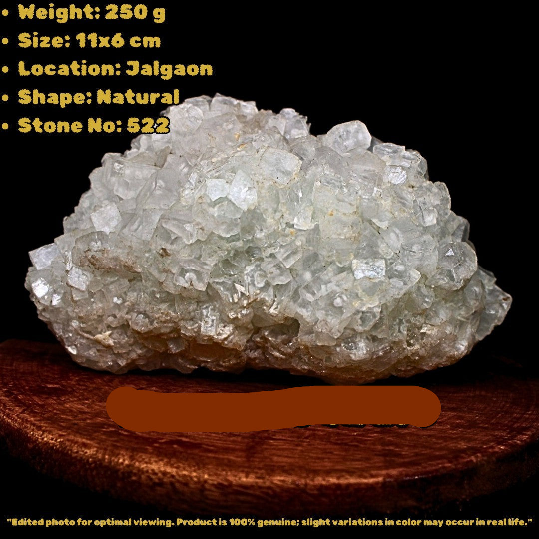 Apophyllite Heulandite Cluster 270g Cabinet Mineral Specimen India 11x6cm